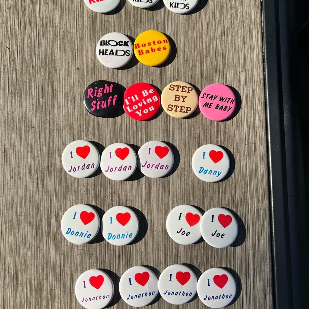 New Kids on the Block Pin Set (1990)